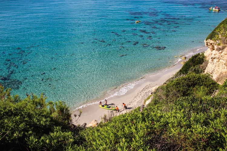 Verlaten strand Menorca